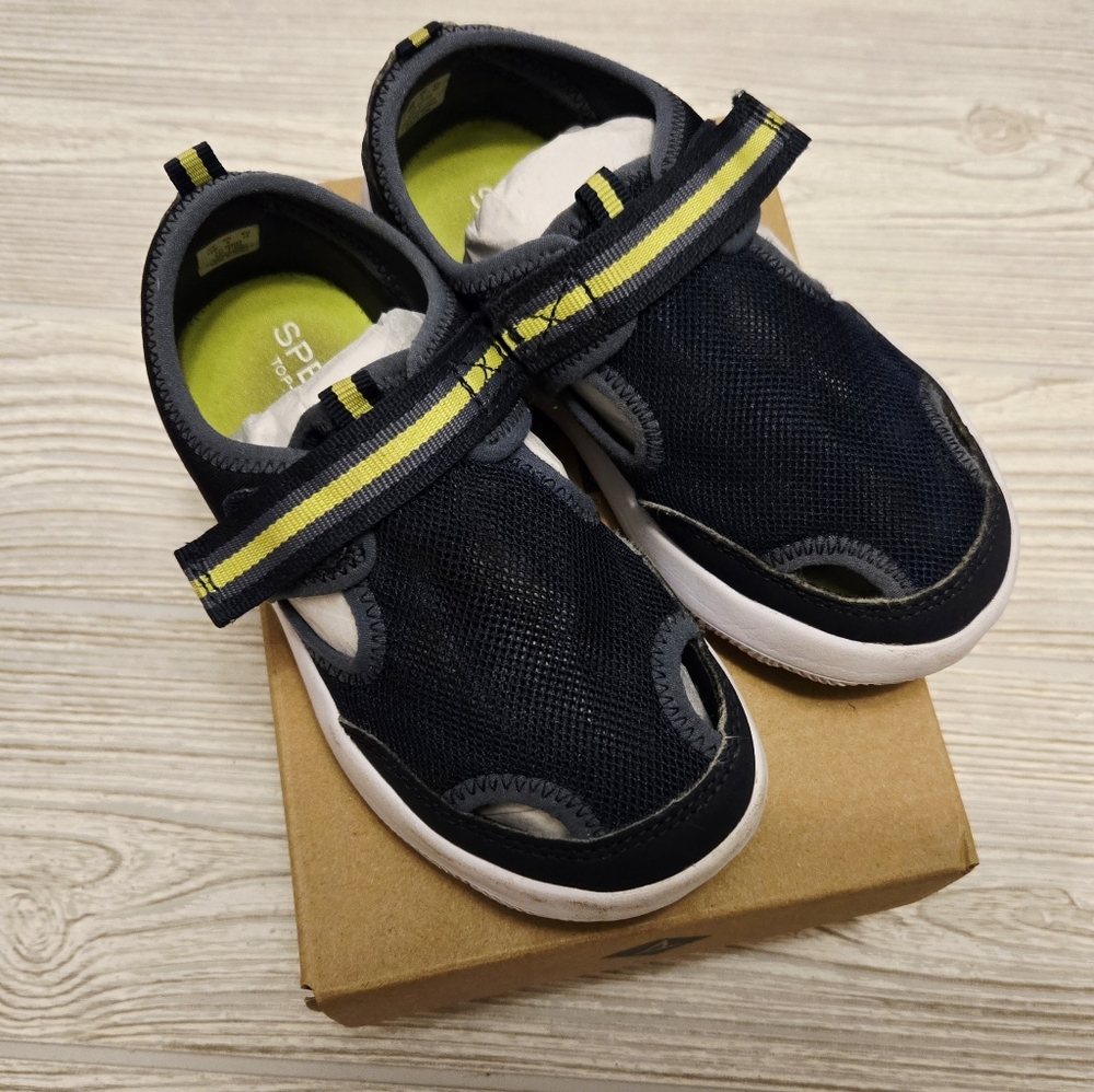 Sperry Boys Coastal Break Sandal Size 10 Blue Little Kid Water Shoe Sneaker